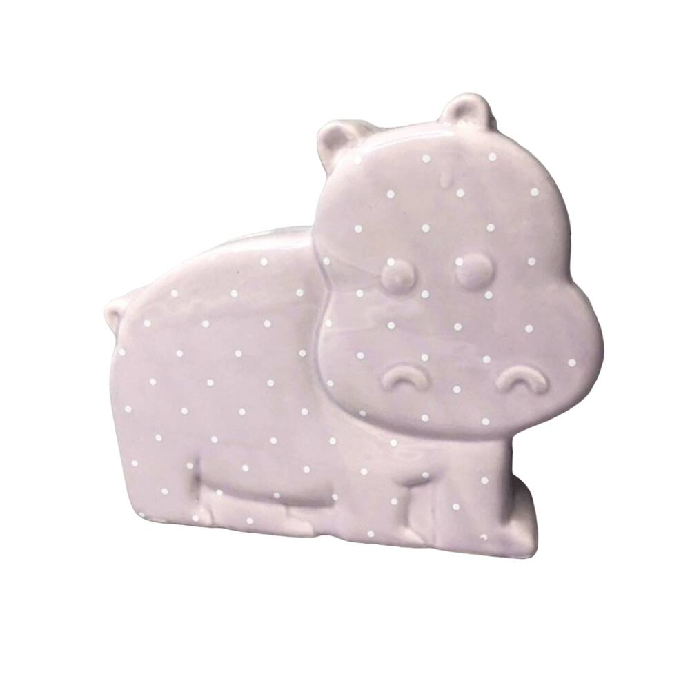 Hippo Baby Ceramic Bank Decoration